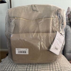 Twelvelittle Peek a Boo Hobo Backpack- Latte